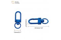 China Metal Swivel Snap Hook Clips , Lobster Trigger Clasps For Keychain Diy Charms supplier