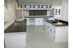 China Floor Mounted PP Lab Island Table supplier