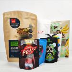 Colored Plastic 3.5g Resealable Mylar ziplockk Bags Custom Printed Dry Food Packaging Bags for sale