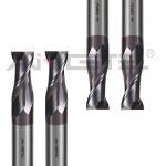 2 Flutes Carbide End Mill Cutter 30 Degree 45 Degree TiAlN Coated End Mills for sale