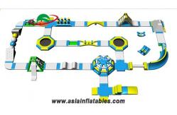 China Adults Inflatable Water Island Playground For Backyard Parks supplier