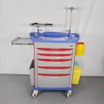 5 Locking Drawers Medical Crash Cart For Medications Defibrillator Intravenous (IV) Supplies for sale