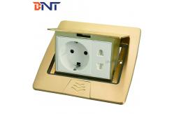China EU power copper alloy material pop up floor socket supplier