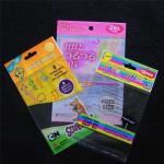 Grocery Clear Plastic Packaging Bags Custom Printed Shopping Bag With Sticky Seal for sale