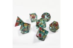 China Dried flowers Resin Boarding Dice Set Dragon and Dungeon supplier