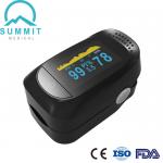 Full Black OLED FDA Medical Fingertip Pulse Oximeter For Wellness Use for sale