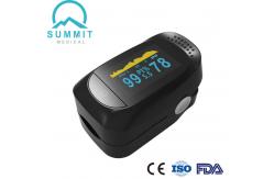 China Full Black OLED FDA Medical Fingertip Pulse Oximeter For Wellness Use supplier