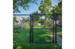 China Environmentally Friendly Green PVC Chain Link Fence Aesthetics  1-2.4m Height supplier