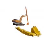 14M 15M Excavator Long Reach Boom , Clamshell Telescopic Arm Robust structure