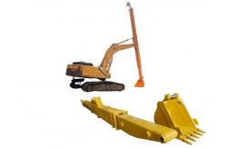 China 14M 15M Excavator Long Reach Boom , Clamshell Telescopic Arm Robust structure supplier