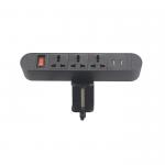 Easy Mount removable clamp on tabletop edge power outlet for computer table for sale