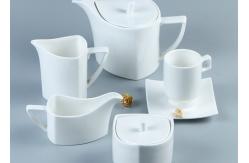 China OEM ODM High Temperature Square Ceramic Dinnerware Sets supplier