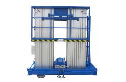 China 12 Meters Lifting Height Quadruple Mast Aerial Work Platform 300Kg Load supplier