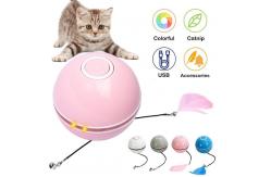 China Interactive USB Charging Electronic Cat Ball Interactive Cat Toys Balls supplier