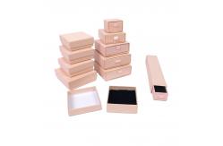 China 250gram Ivory Board Magnetic Jewelry Boxes Earring Packaging With VAC Tray supplier