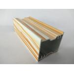 Decorative Wood Finish Aluminium Profiles Smooth Surface Fire - resistant for sale