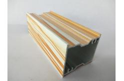 China Decorative Wood Finish Aluminium Profiles Smooth Surface Fire - resistant supplier