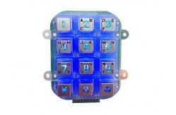 China Zinc Alloy Metal Illuminated 12 Key Keypad Integrated To Big Control Panel supplier
