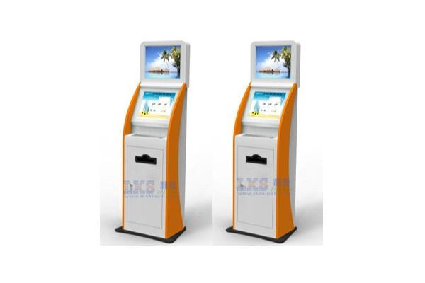 Keyboard Dual Screen Kiosk With LCD Touch Screen Computer Internet Kiosk