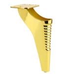 180mm New Black Chair Replaced with Gold-plated Metal Furniture Sofa Legs