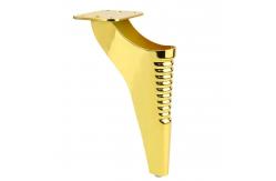 China 180mm New Black Chair Replaced with Gold-plated Metal Furniture Sofa Legs supplier