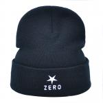 OEM Polyester 58CM Knit Beanie Hats With Custom Embroidery logo for sale