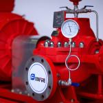 Red High Pressure Fire Fighting Pumps / Hospitals Diesel Fire Pump Package