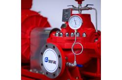 China Red High Pressure Fire Fighting Pumps / Hospitals Diesel Fire Pump Package supplier