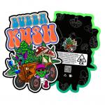 Zipper Smell Proof Custom Shape Bag Aluminum Foil Die Cut Mylar Bag for sale