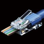ZC-MP6-88URPT 8P/8C RJ45 CAT6 Modular Plug Pass Through Crystal Head for sale