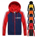 Fashion Cotton Unisex Team Printing Sport Zipper Hoodie Custom Logo for sale