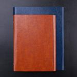 Magnetic Metal Flap A5 Ring Binder Journal , Weekly Monthly Leather Business Binder for sale