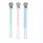 OEM ODM Silicone Pacifier Clip Silicone Beads For Dummy Clips for sale