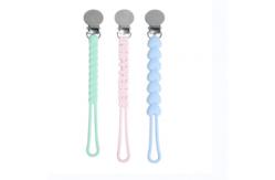 China OEM ODM Silicone Pacifier Clip Silicone Beads For Dummy Clips supplier