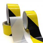 Single Sided Yellow Black 300um Self Adhesive Hazard Tape for sale