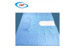 China Breathable Single Use Blue Surgical U Split Drape Sheet For Hospital supplier