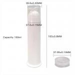Easy to use Toothpaste Airless Pump Bottles Custom Label available Dispensing System for sale