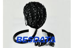 China Customized Channel EEG Skull Cap , Clinical EEG Hat 2 Different Material supplier