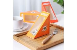 China Portable Triangular Cardboard Sandwich Box Packaging Eco Friendly Food Grade supplier