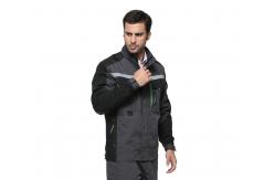 China Practical Work Safety Jackets / Waterproof Workwear Jackets With Stand Up Collar supplier