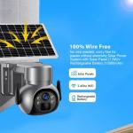Smart 4G Wifi Wireless Solar Powered Security CCTV Camera HD 1080P 2MP 4MP PTZ IP for sale