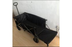 China Popular Foldable Wagon Cart 128cm PVC Wheel Folding Beach Cart With Extension supplier