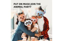 China Costume Party DIY Animal Paper Mask 8 Pieces For Petting Zoo Farmhouse Jungle supplier