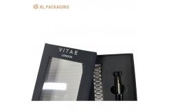 China Black Paper Watch Storage Box Packaging Box with Low MOQ and Customization supplier