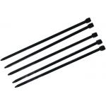 Black Normal Nylon Zip Ties 3.6 * 150mm High Temperature Material Polyamaid 66 for sale
