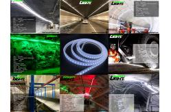 China Silicone 2000LUX SMD5050 Flexible Led Strip Lights 16W/M For Tunnel supplier