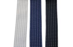 China Factory Price Soft Striped Plain Polyester Webbing Tape For Garment supplier