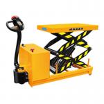 Battery Powered 2000kg Mobile Lifting Trolley Electric Scissor Trolley Lift Table for sale