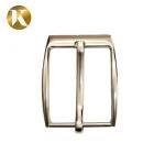 Wenzhou KML Wholesale white drawing wire boutique man metal reversible adjustable pin belt buckle for sale