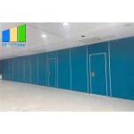 Function Hall Foldable Acoustic Partition Panels With Moveable Pass Door for sale